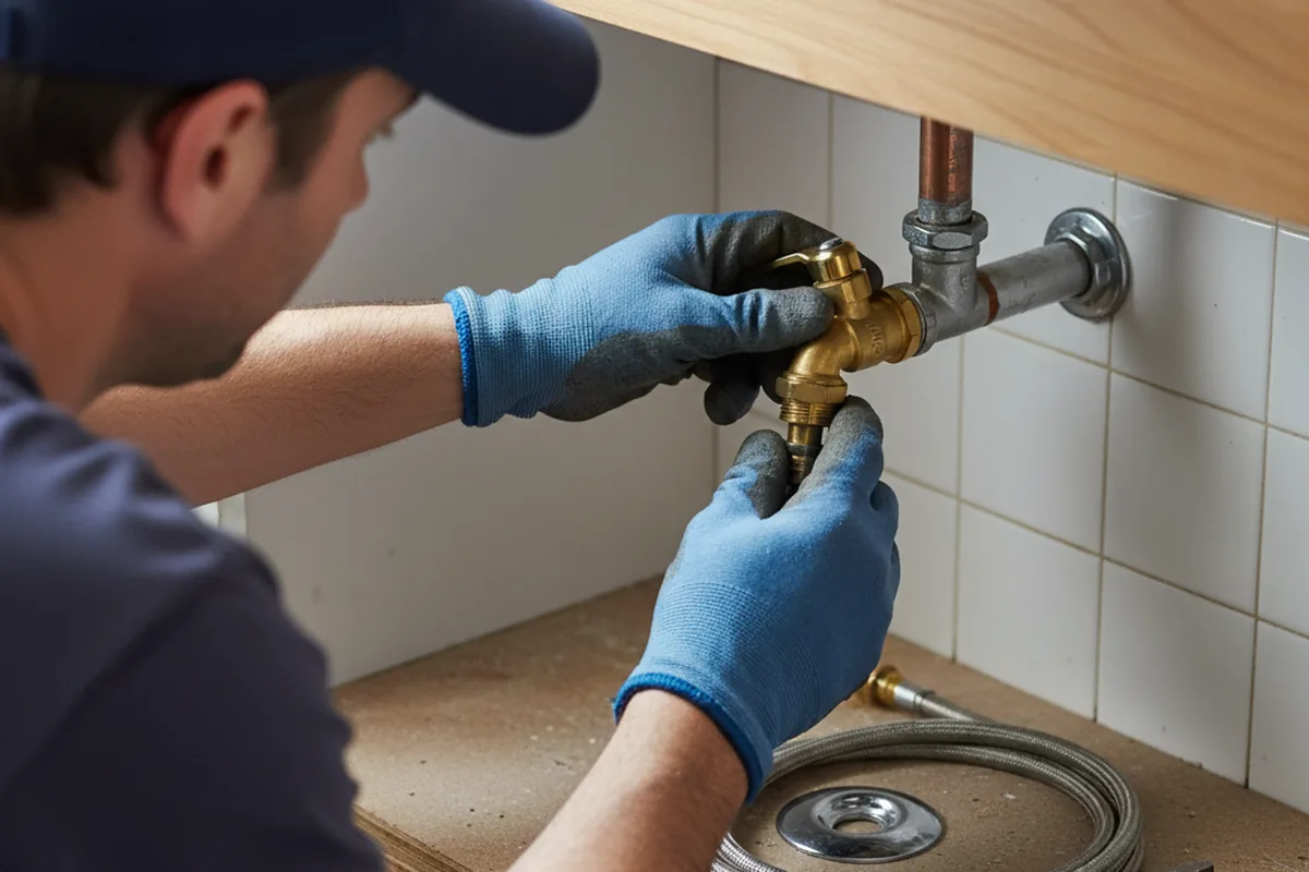 Shutoff valve and fitting work during Emergency Plumbing in Elm Grove